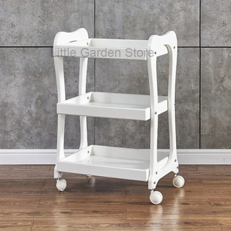 

Bedroom Hotel Bedside Salon Trolley Minimalist Snack Sofa Side Salon Trolley Cosmetic Carrito Auxiliar Beauty Furniture HYST