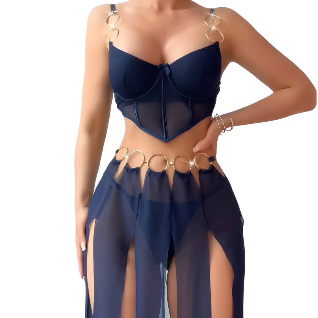 

Сексуальное кружевное платье с цветочной вышивкой, прозрачное соблазнительное сетчатое платье с открытой спиной и глубоким V-образным вырезом на подтяжках, элегантное очаровательное повседневное платье 1W6Y