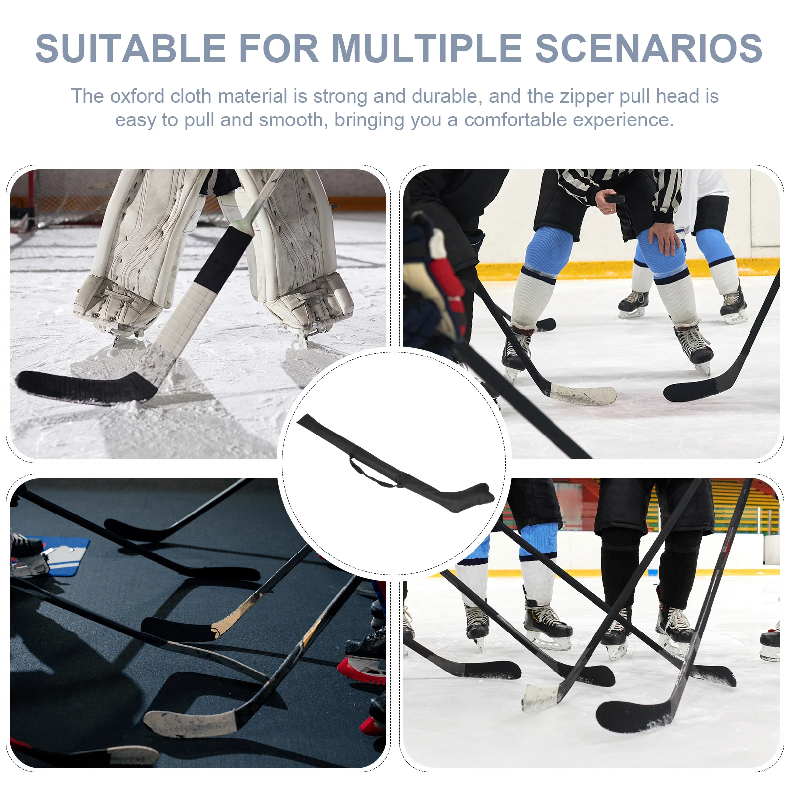 

1pc Stick Bag Oxford Cloth Waterproof Wear-Resistant Outdoor Carrier Pouch Professional Travel Storage For Ice Hockey Club