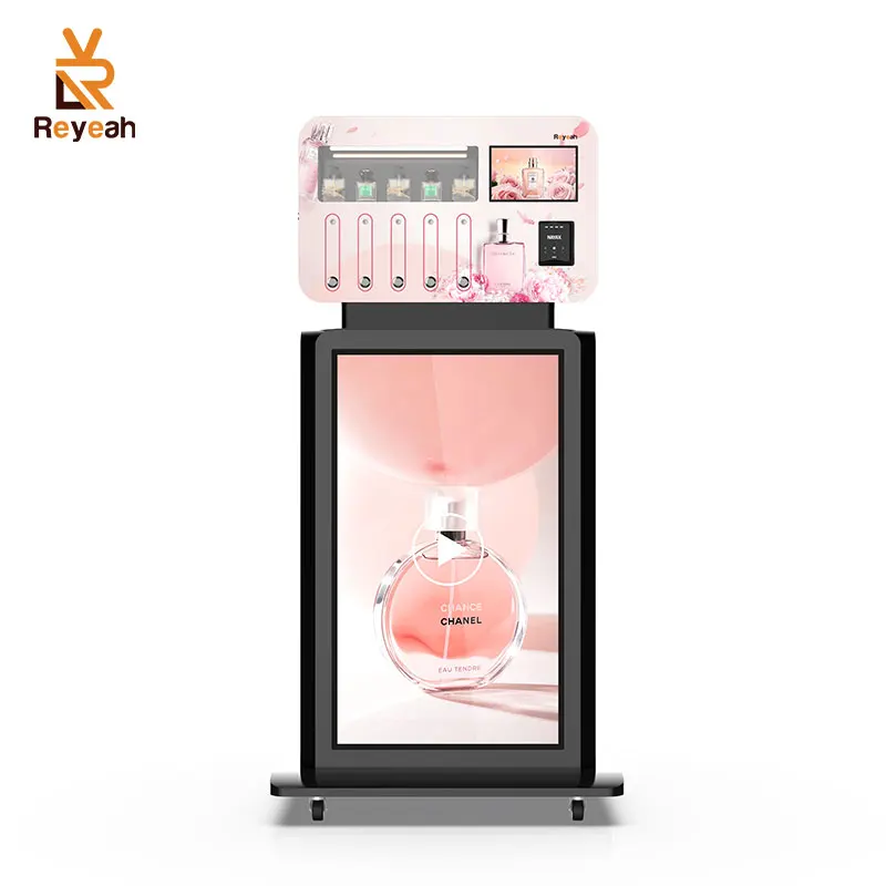 Perfume Vending Machine 43 Inch Ads Screen Cologne Perfume Spray Vending Machines for Shopping Mall Use