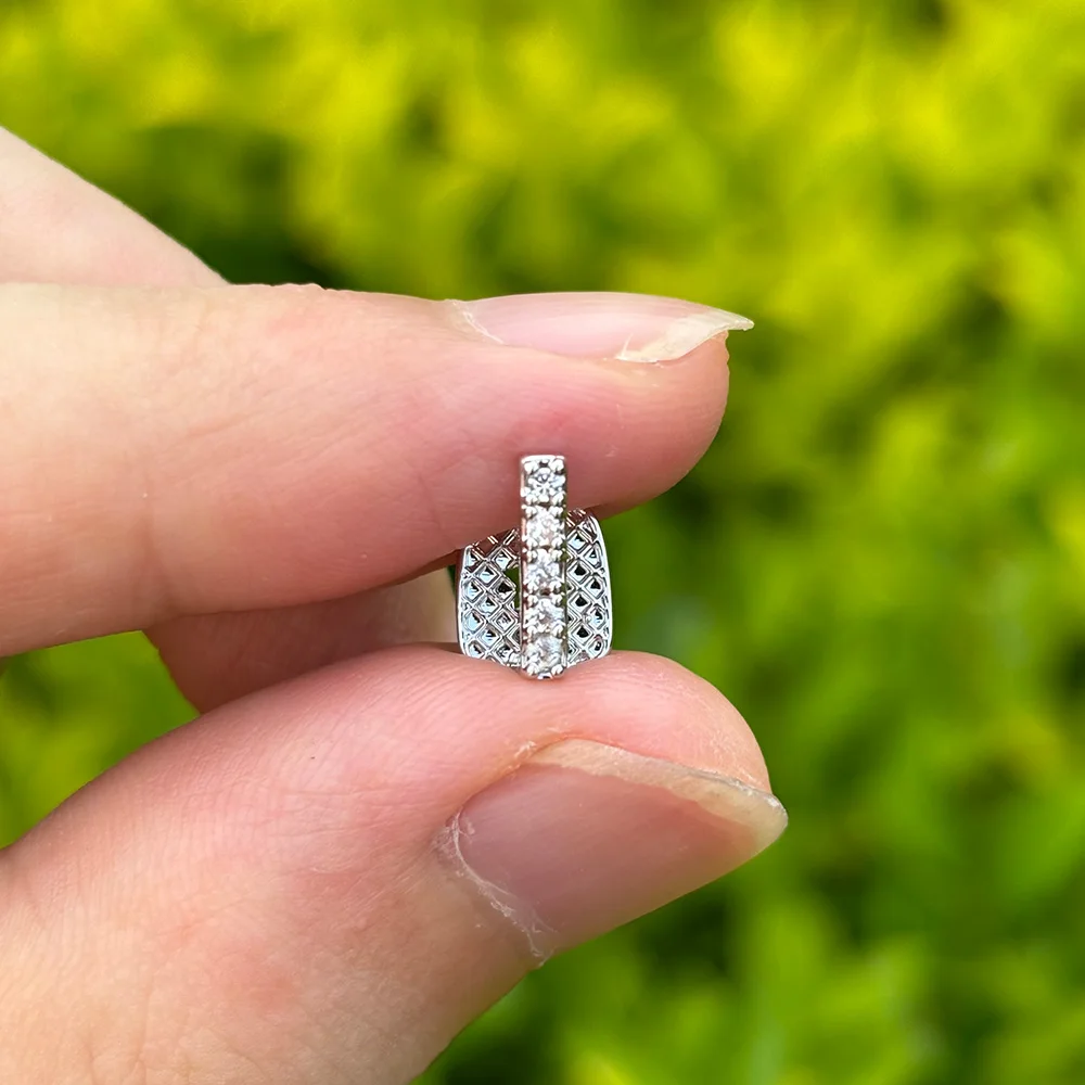 YOUNGX جديد صالح 2 قطعة/المجموعة مزدوجة الجوف ستار الأسنان قبعات للنساء الرجال Vintage الزركون الخماسي الأسنان الشوايات مجوهرات يمكن ارتداؤها يوميا