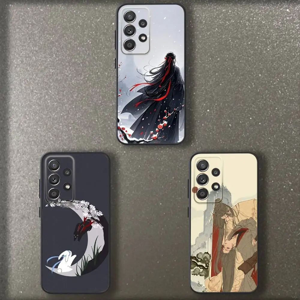 

M-Modao-Zushi Phone Case For Samsung S 25,24,23,22,30,21,10,9,Ultra,Plus,Lite,FE,4,5 G Soft Black Case