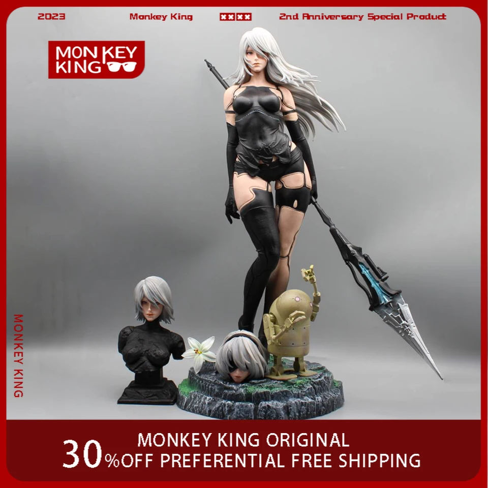 

50cm Play Arts Kai NieR:Automata 2 Type B 2B Action Figure Deluxe Edition Movable PVC Figure Model Toys Joint Movable Doll Gift