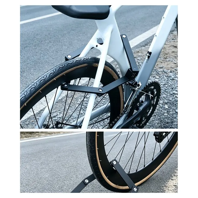 NALFI- Bike Fold Code Lock,3-Digit Combination, Anti-Saw Design, Protective Shell, Compact Mount
