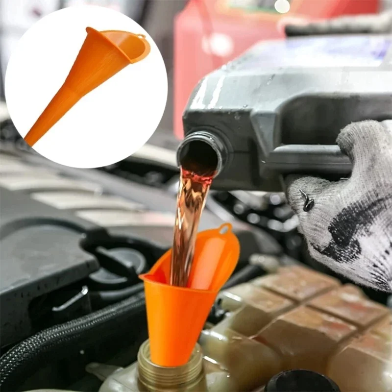 Long Stem Oil Funil para Gasolina, Fuel Filling Tool para Oficina Automotiva, Carro, Motocicleta, Funil de óleo do motor, Auto Acessórios