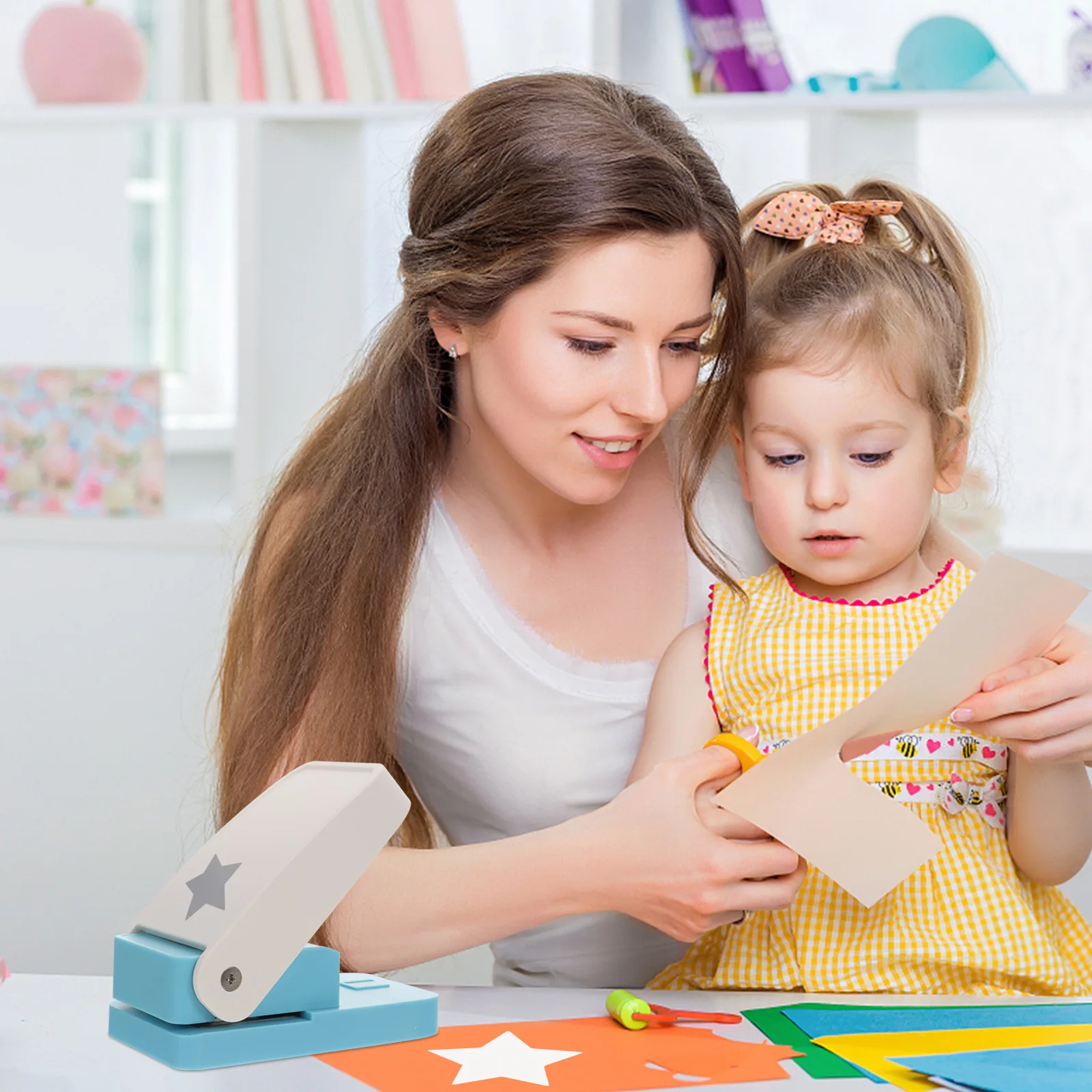 Extra Large Embossing Device Child Scrapbooking Art Plastic Crafting Paper Hole Punch