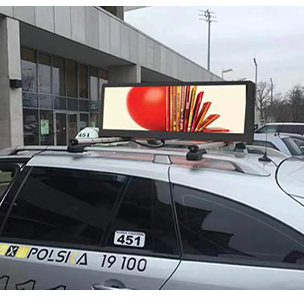Светодиодный экран на крышу автомобиля P3 для рекламы такси, водонепроницаемая уличная система управления 4G WIFI, разрешение 4K, цифровые дисплеи вывесок