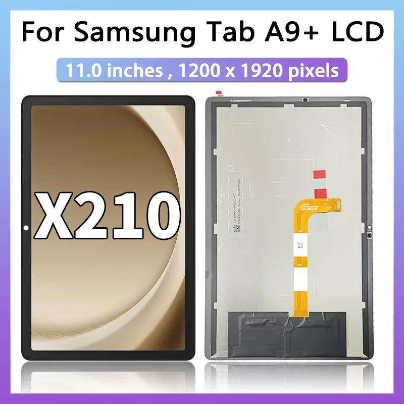 Digitalizador da tela táctil, conjunto do vidro, Samsung Tab A9 +, A9 Plus, SM-X210, SM-X215, SM-X215, SM-X216, X210, X215, X216, 11"