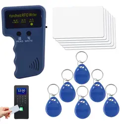 RFID Copier Duplicator RFID ID Handheld Card Duplicator Card Copier Portable 125kHz ID Scanners With 6Writable Tags For Parking