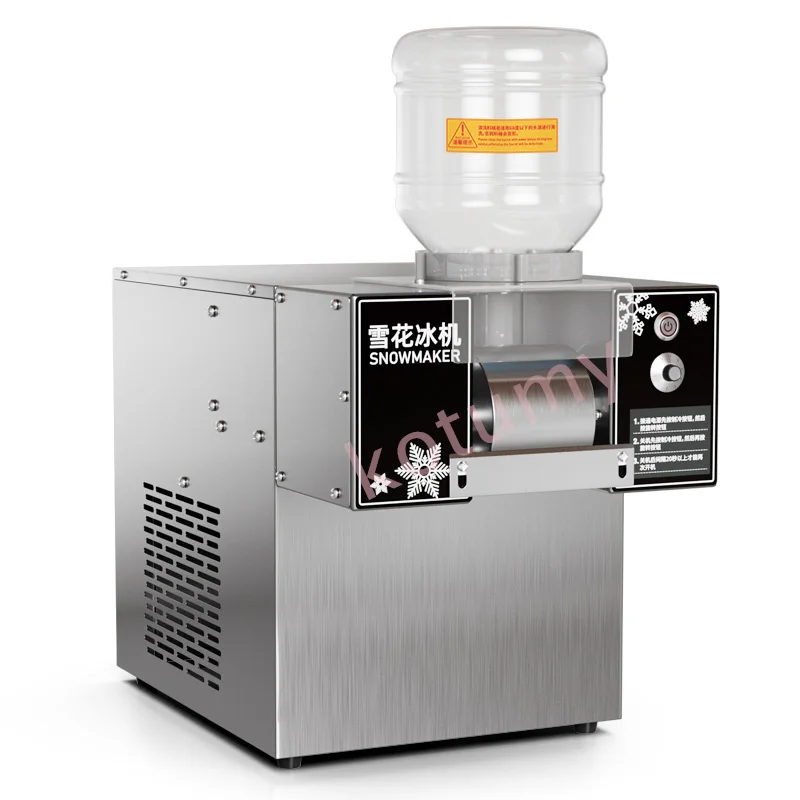 120KG/24H Small Commercial Snow Ice Machine Snowflake Ice Maker Korean Bingsu Machine Ice Crusher Smoothie Machine 110V/220V