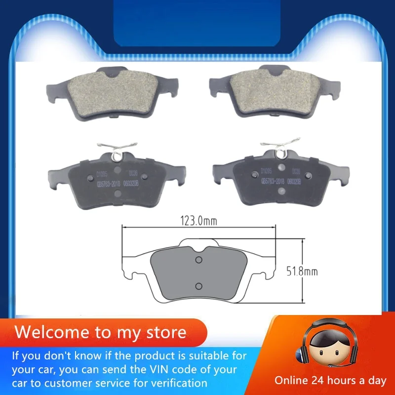 

Для Renault Laguna (X74 X91) задние тормозные колодки 440600002R 440601689R 7701207968 8671016711/автозапчасти-35002