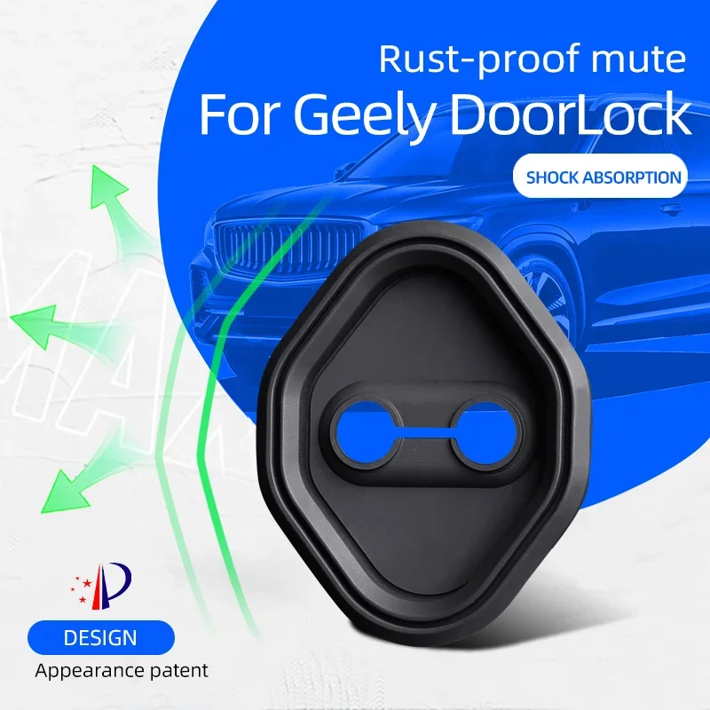 Door Lock Cover Applicable To Geely Xingyue L Boyue L Xingrui Monjaro, Silicone Rust-proof Mute Protector, Shock Absorption