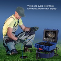 Borescope Inspection Camera Sewer Camera Sewer Camera Waterproof 1080P Pipe Inspection Endoscope with Meter Counter 20m / 65.6ft