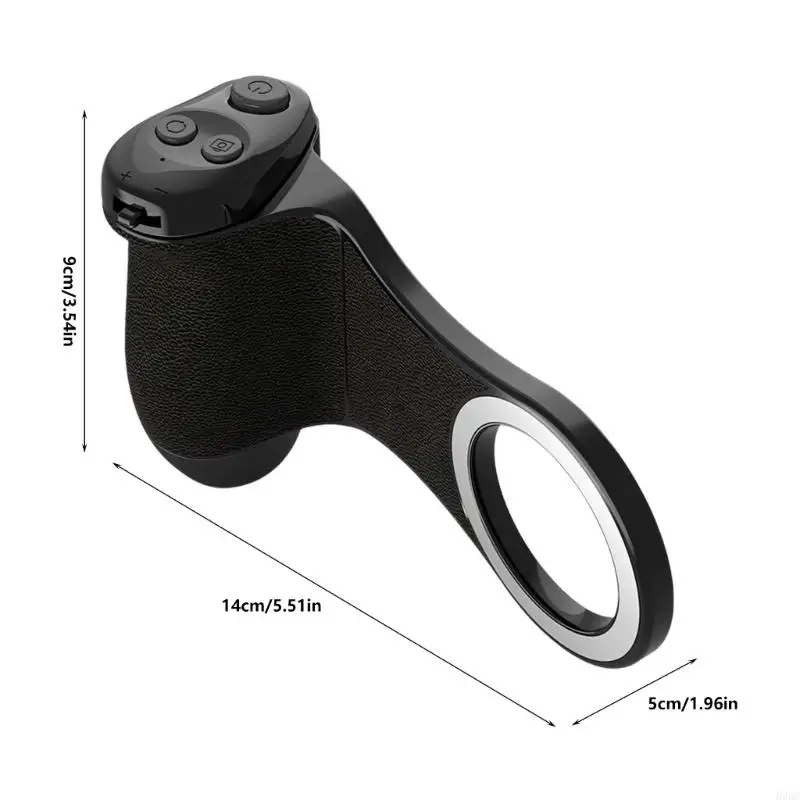 Phone Camera Grip with Wireless Remote, Rechargeable Handle for Portrait Video, Travel Photos, and Daily Use 896C view 3
