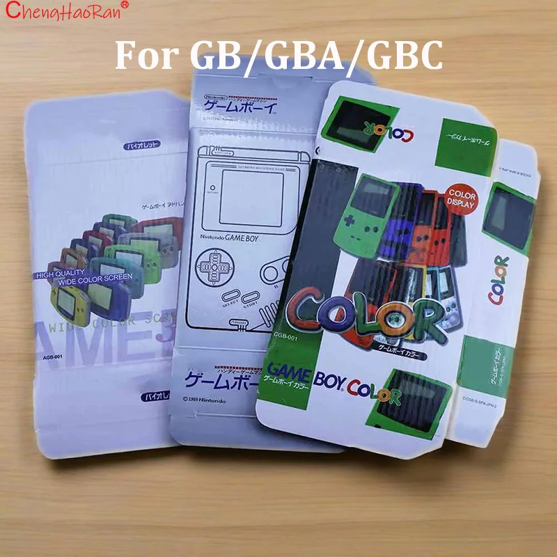 1 قطعة لوحدة التحكم في الألعاب GBA SP GBC GB GBA DMG صندوق تعبئة جديد كرتون لـ Gameboy Advance/لون جديد صندوق حماية التعبئة والتغليف ﻿