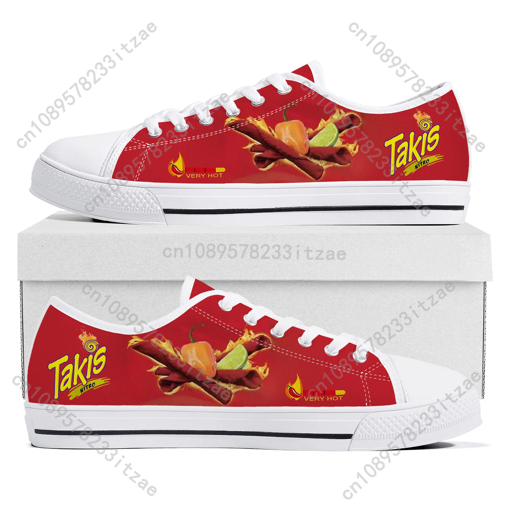 

Funny Chips Takis Food Snack Low Top Sneakers Mens Womens Teenager High Quality Canvas Sneaker couple Casual Shoes Custom Shoe