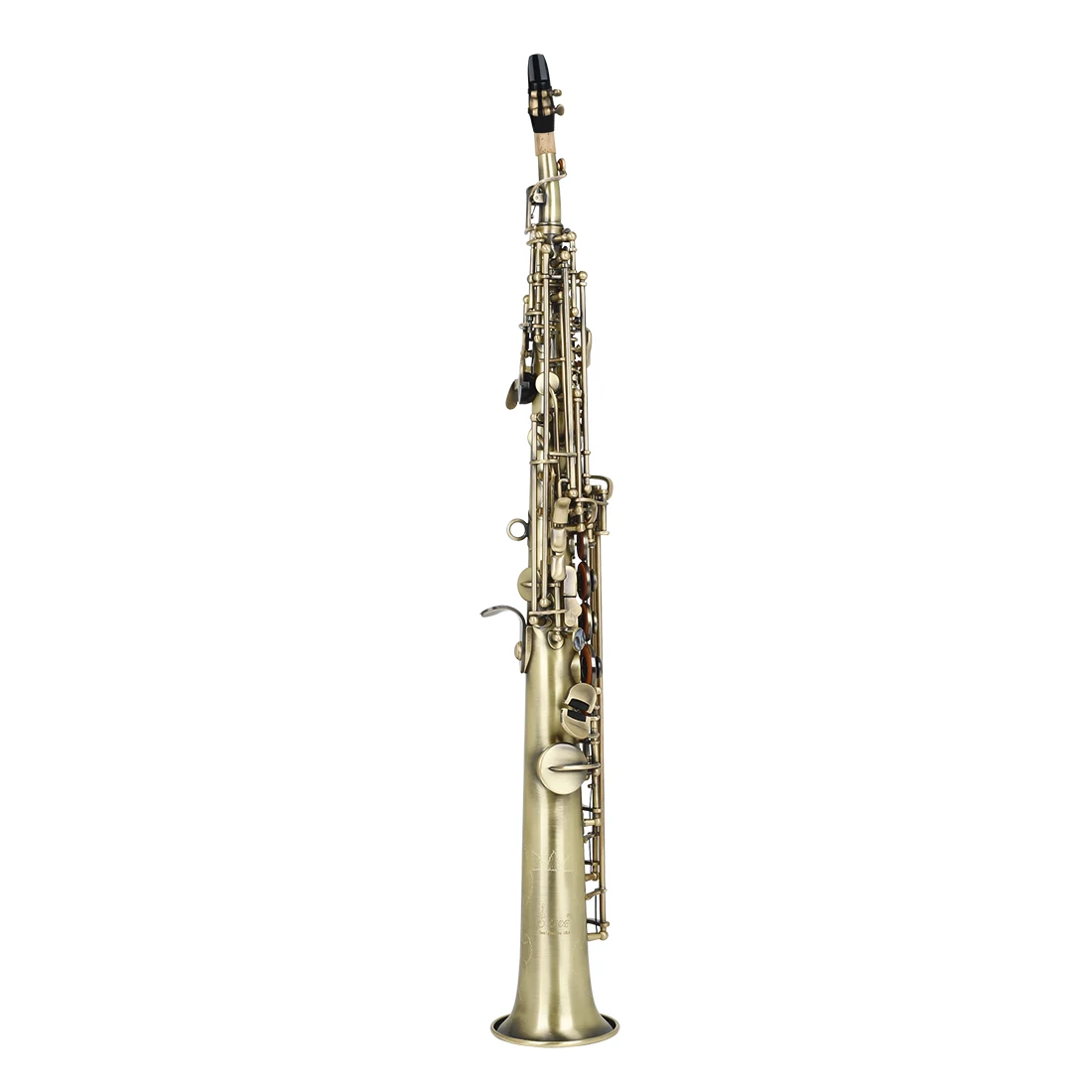 SLADE Soprano Saxophone Straight Tube Falling Tune B Bronze Body Hand Carved For beginner Saxophone Boutique Woodwind Instrument