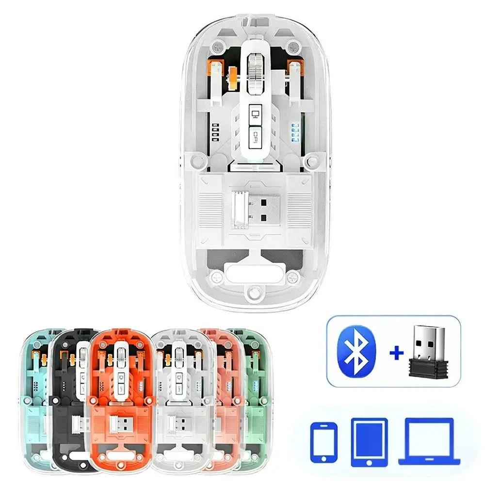 Sleek 3 Modes Wireless Mouse 2.4GHz/Bluetooth 5.0
