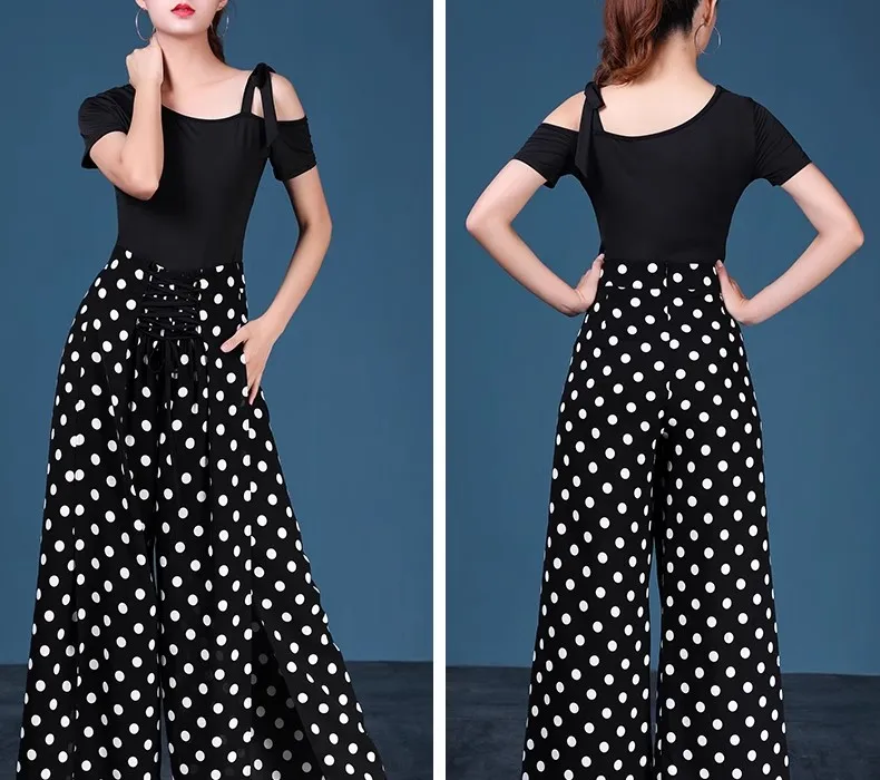 Beisha's new spring and summer dance pants for women's Latin dance, which are long pants for international standard dance and al