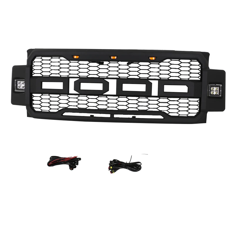 2017-2019 Raptor Style Replacement Grille with lights FIT FOR FORD F250 350