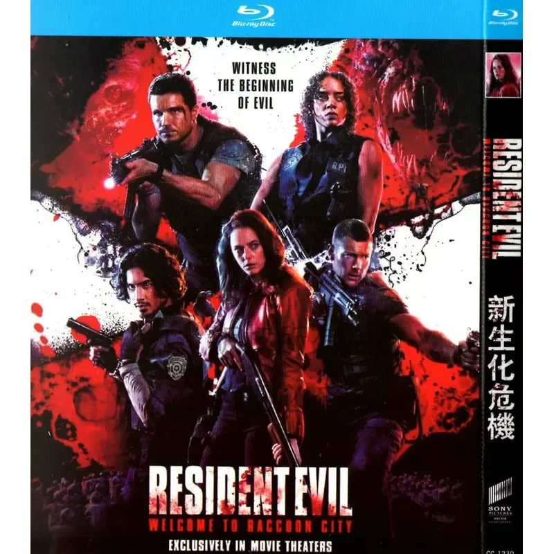 Action sci-fi horror movie, new Resident Evil bd high definition 1080p blu-ray 1 disc