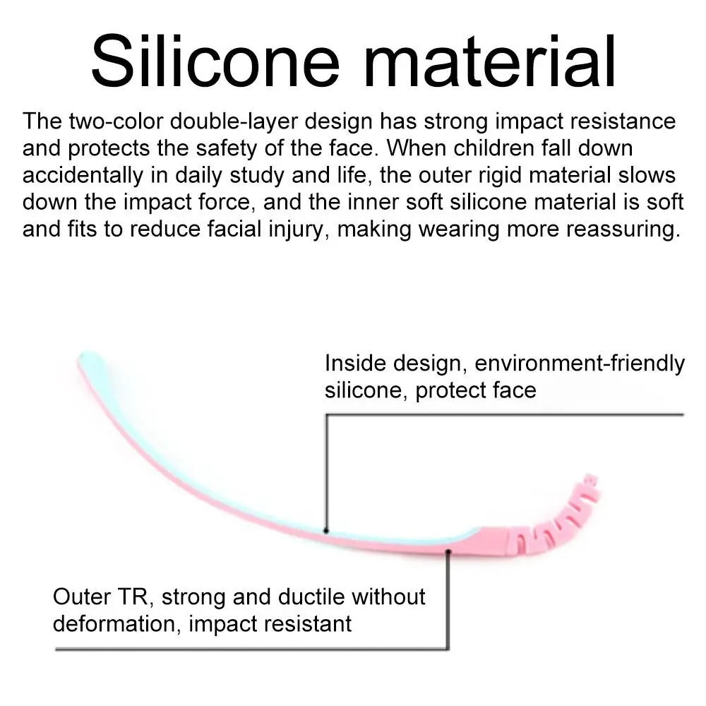 نظارات ذات لونين مضادة للانزلاق، ملحقات نظارات الذراع، إطار بديل للساق