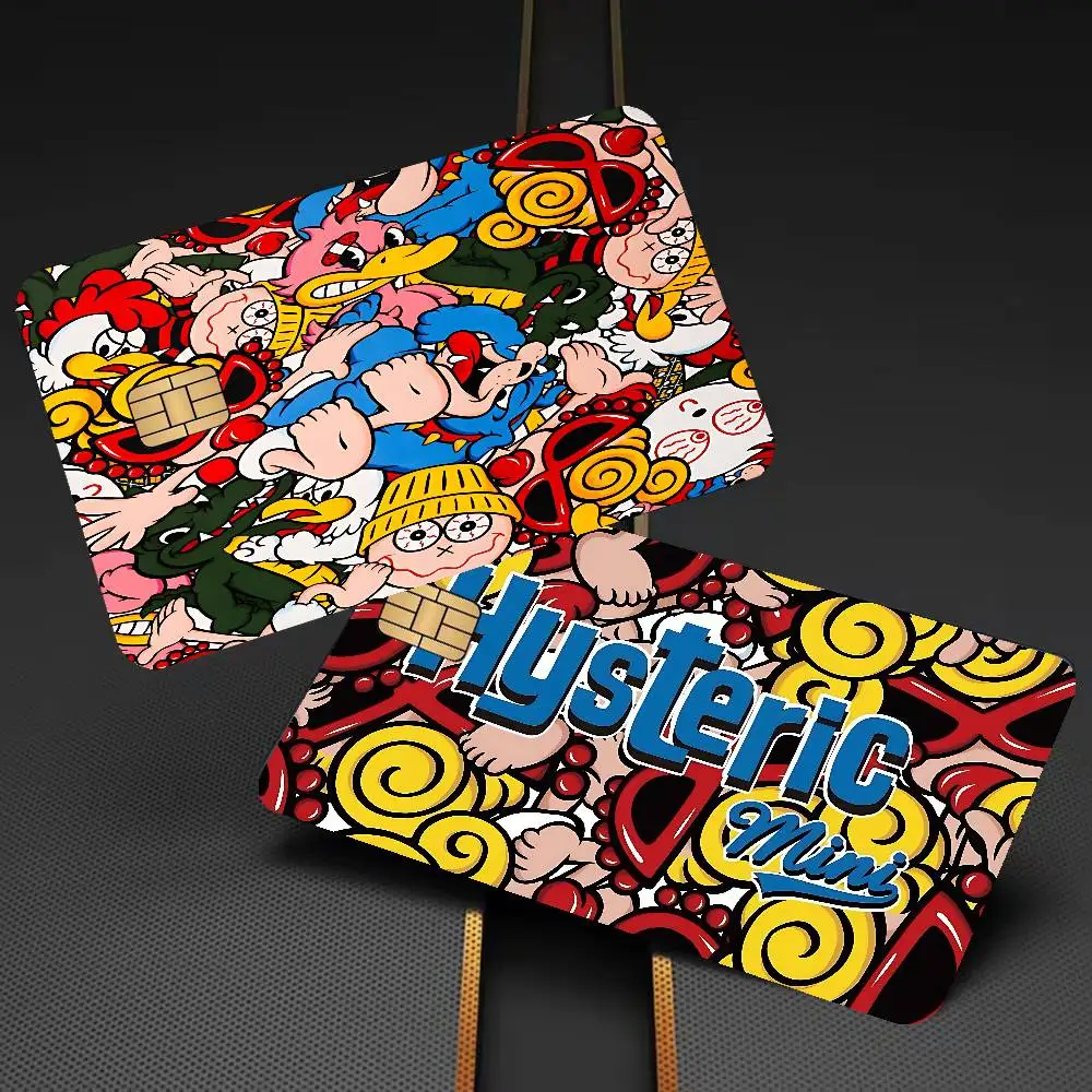 Japan Fashion H-Hysteric M-Mini Diy Credit Debit Card Sticker Party Sticker Decoration Waterproof Small Chip Card Skin Sticker