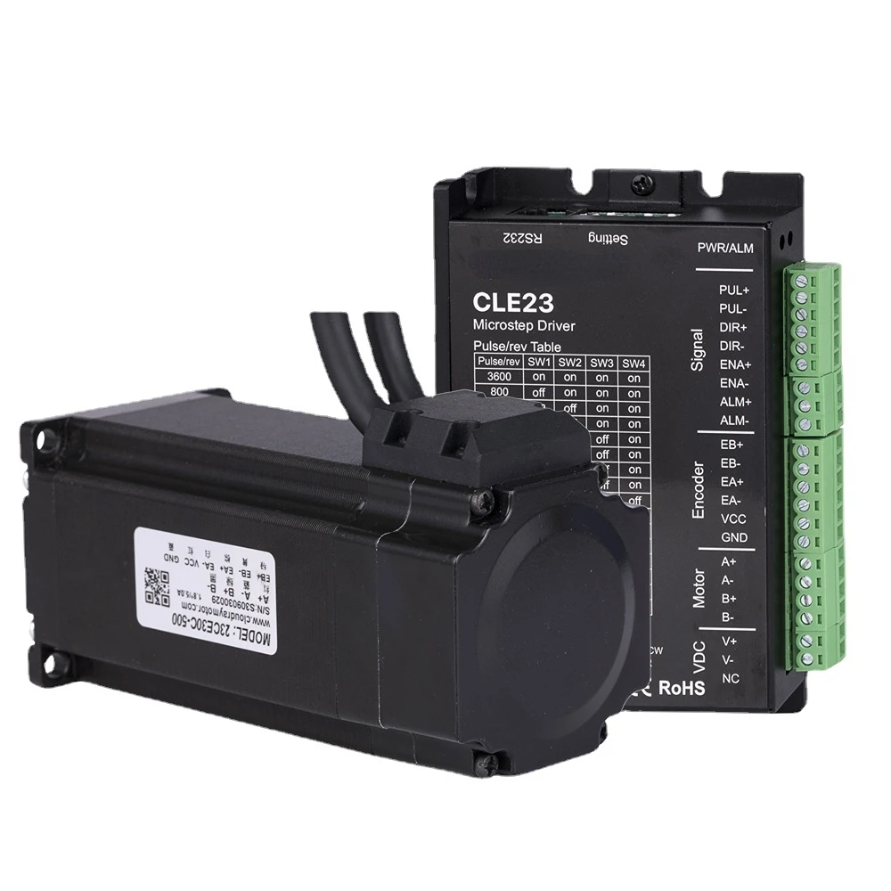 

Cloudray Nema 23 Stepper Motor with Encoder 3.0N.m Closed Loop Stepper Motor Driver Easy Servo Driver with 1.5m Free cable