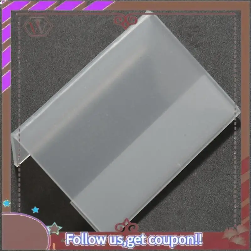 ABBG-120Pcs Sign Display Holder Price Name Card Tag Mini Sign Label Counter Top Stand Case 6Cm X 4Cm