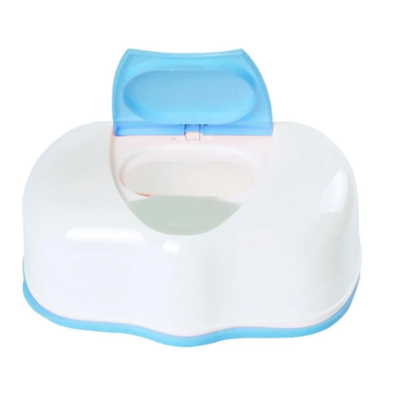 Home Car Press Automatic Baby Wipes Wet Tissue Box Case Holder Organizer Kitchen Storage Supplies Double Color Wet Wipes Box