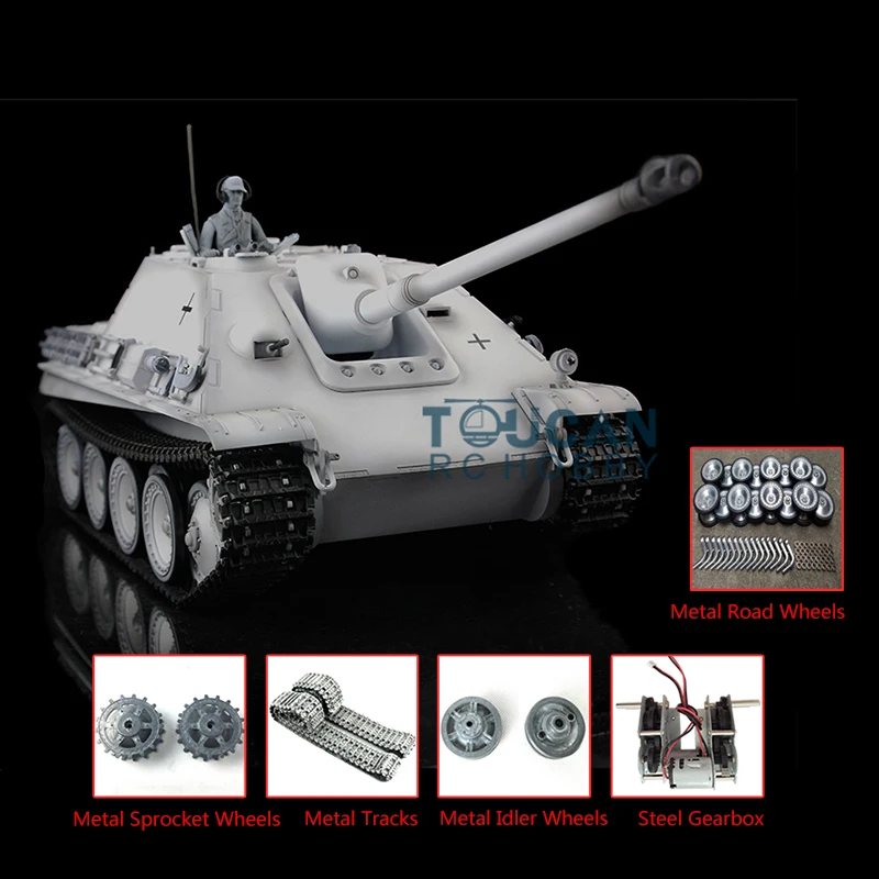 HENG LONG 1/16 Snow 7.0 Customized Jadpanther  RTR RC Tank 3869 Metal Tracks Wheels TH17453-SMT4