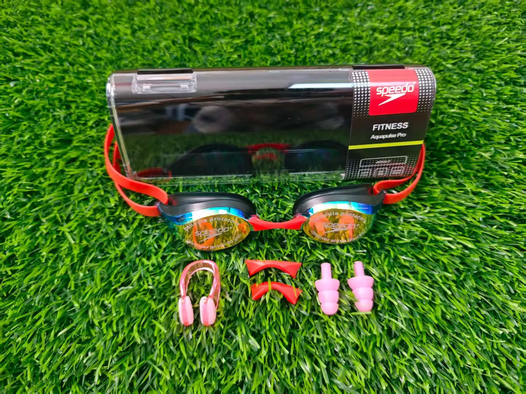 مجموعة نظارات السباحة: إطار صغير، رؤية واضحة، تقنية مضادة للضباب للسباق والتدريب الاحترافي للرجال والنساء #4