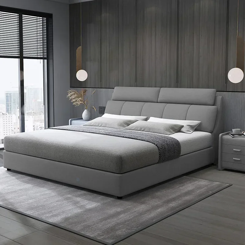 

Headboard Frame Double Bed Luxury King Size Princess Living Room Double Bed Unique Modern Cama Matrimonial Bedroom Furniture