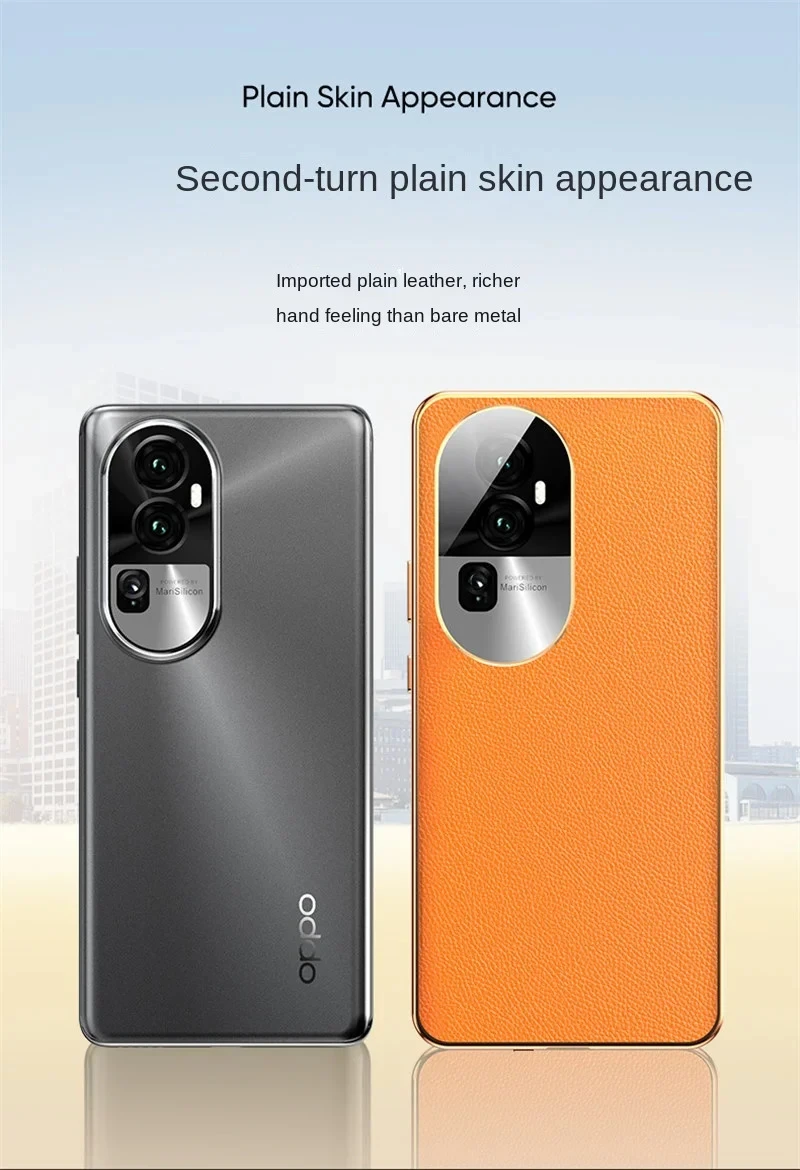 Oppo Reno 10 Pro Plus CPH2521 Case 360 Full Protection Front Glass Case with Back PU Leather Hard Cover for Oppo Reno10 Pro Plus