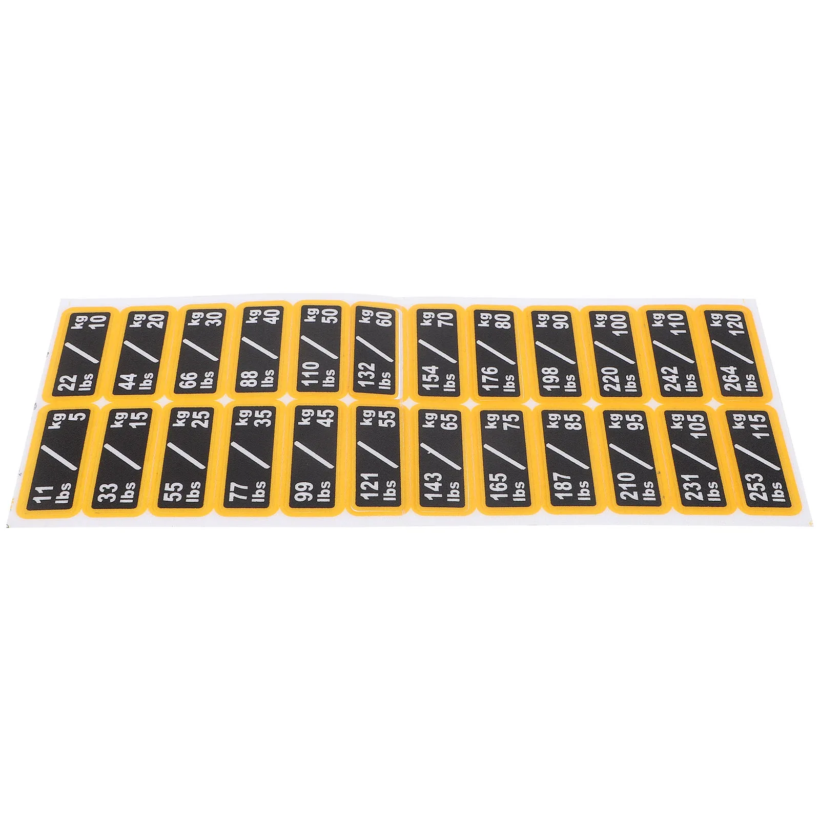 

Weightened Stickers Gym Labels for Equipment Fitness PVC Reusable Self Adhesive Weight Tags Decals Sorting Label Stickers