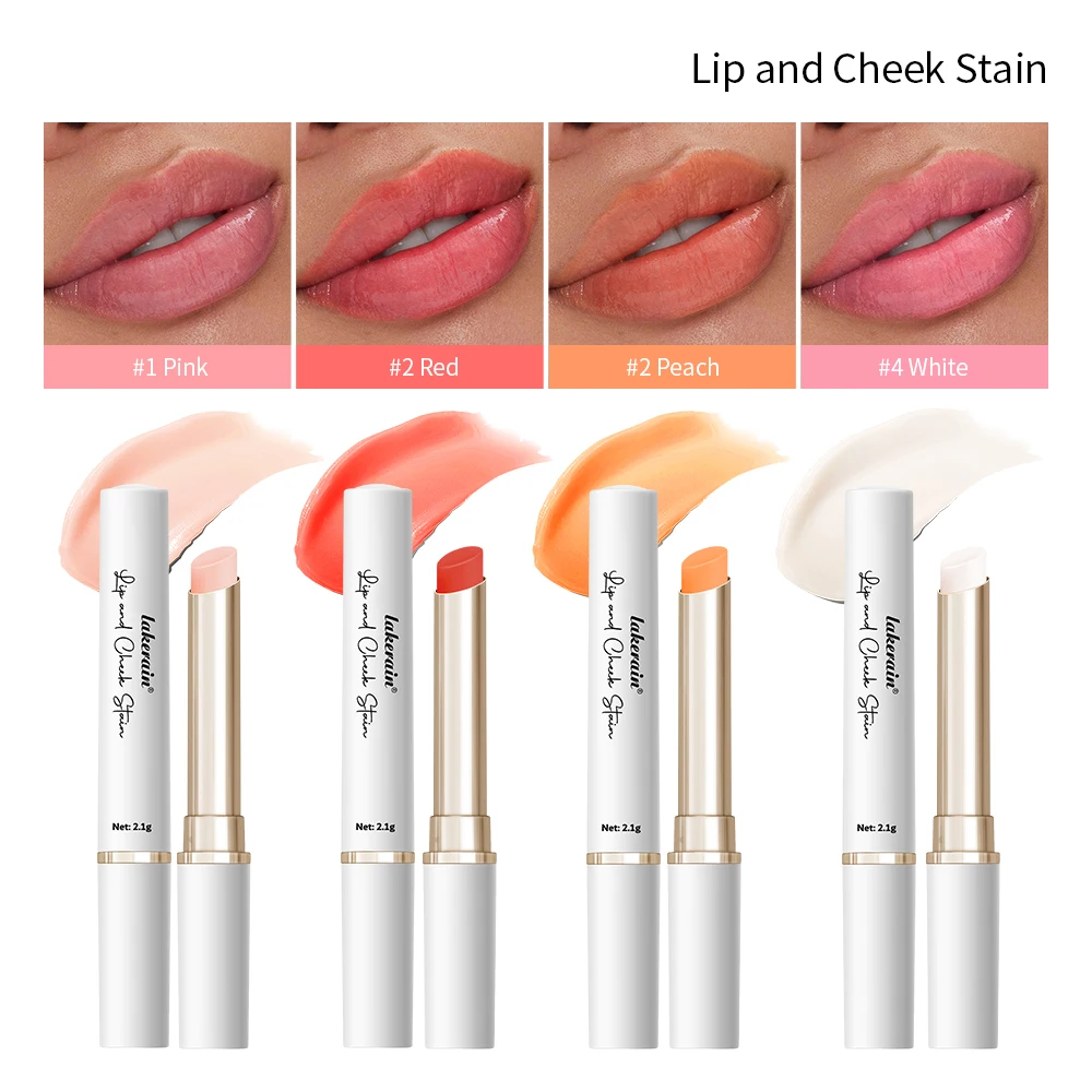 Lakerain Moisturizing Temperature-Changing Lipstick For Lip & Cheek Long-Lasting Lightweight Ph Color-Changing Lipstick 4 Colors