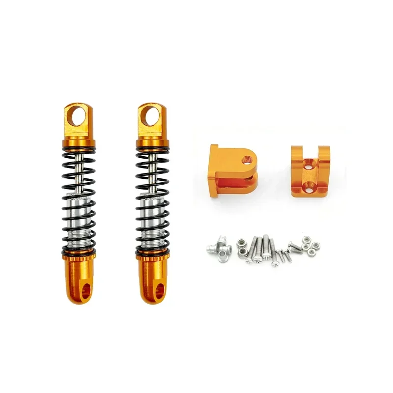 Metal Front Rear Shock Absorber Damper with Mount Fixed Seat Upgrades Parts for WPL D12  D42 RC Car Spare Accessories