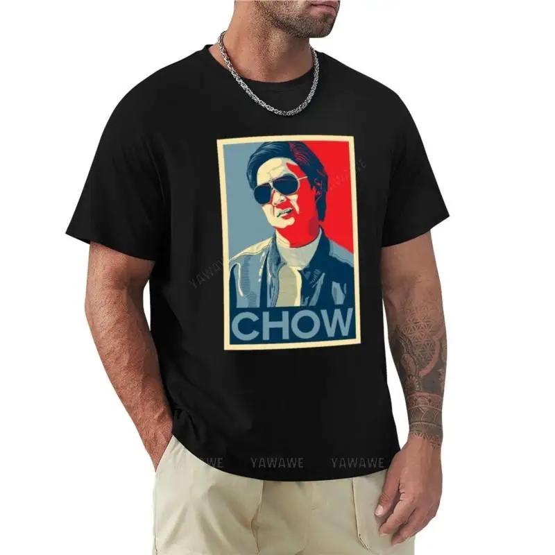 Camiseta de Mr Chow The Hangover para hombre, camisa corta negra de gato, ropa de marca, tops de algodón