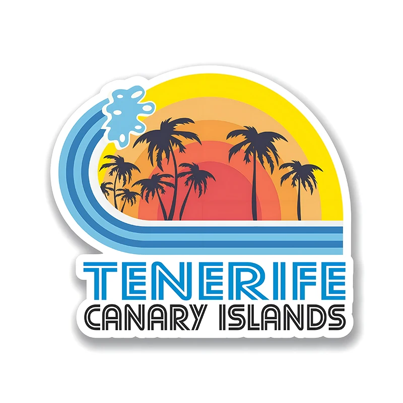 CS12409# Tenerife Spain Waterproof Vinyl Decal Sticker For Cars, Laptops, Walls Windows, Bumper Sticker External Accessories