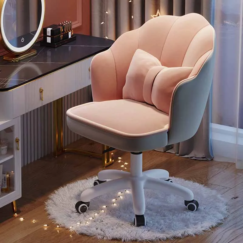 Pillow Memory Office Chair Design Elastic Kawaii Swivel Recliner Chair Vanity Women Sillas De Escritorio Furniture Accessories