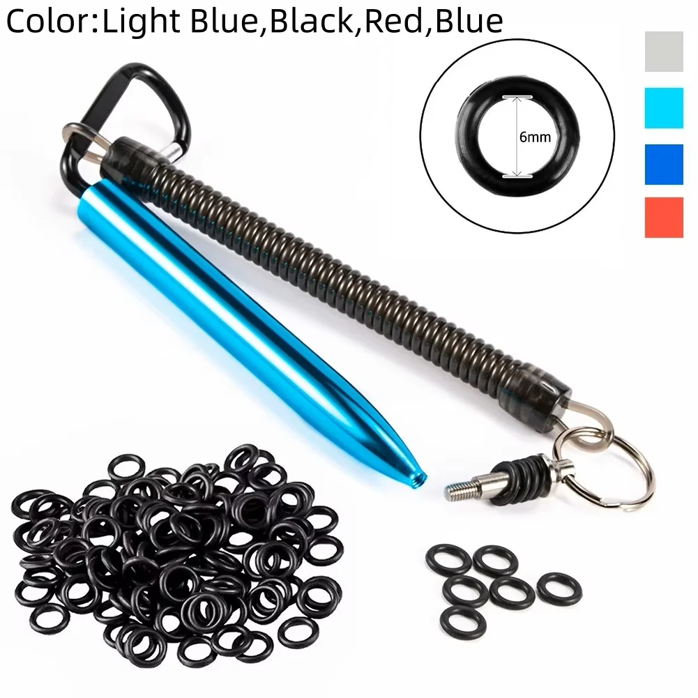 100 шт., Набор круглых колец для мягких приманок