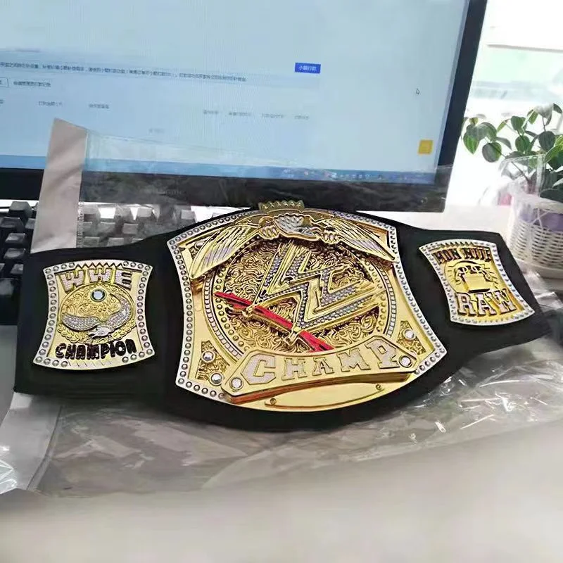 Wrestler Championship Gold Belt Action Figure Characters Occupation Wrestling Gladiators Belt Anime Figure Toys Boy Girl Gifts