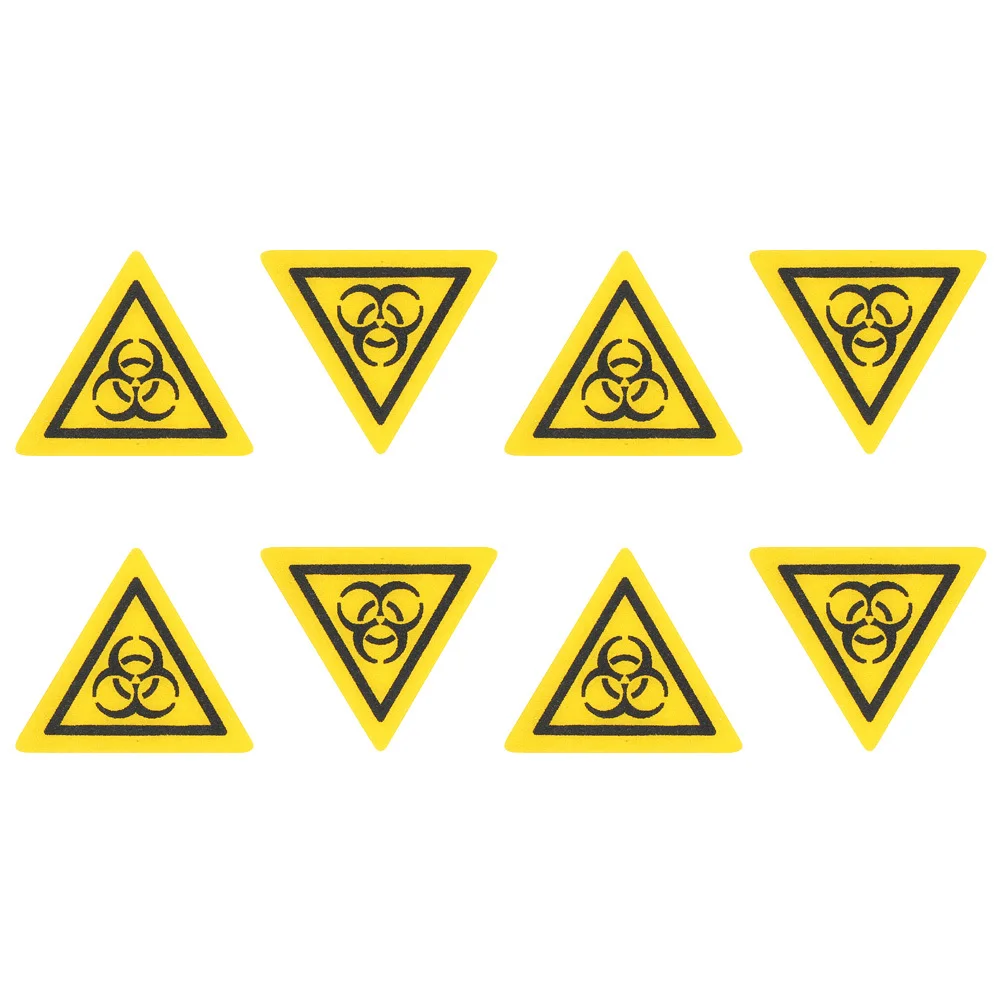 8 قطعة ملصقات تحذير بيولوجية للمختبر ملصقات تحذير من مخاطر المواد الكمبيوتر لعلامات السلامة #6