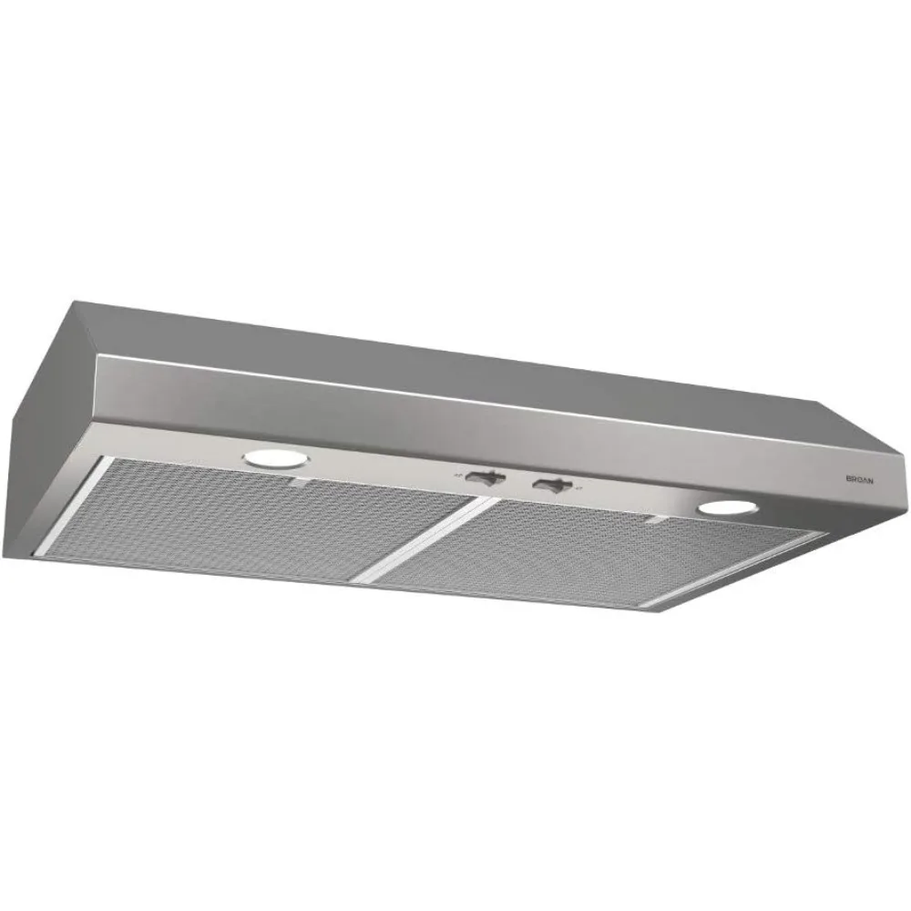 BCSD136SS Glacier Range Hood with Light, Exhaust Fan for Under Cabinet, Stainless Steel, 36-inch