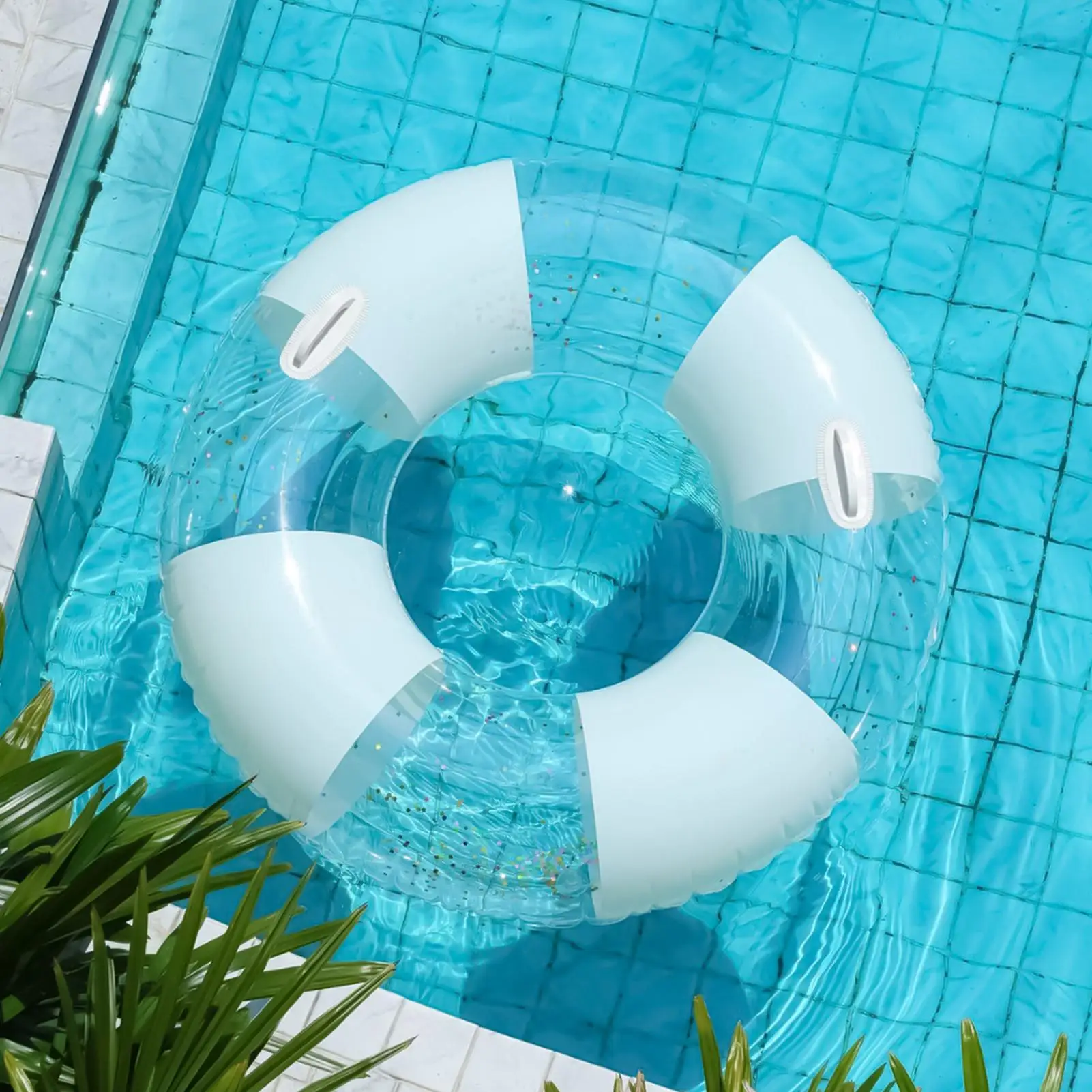 

Adults Inflatable Swim Ring Raft,Portable Water Floats,For Outdoor Leisure At Beach Pool Lake With Family Members
