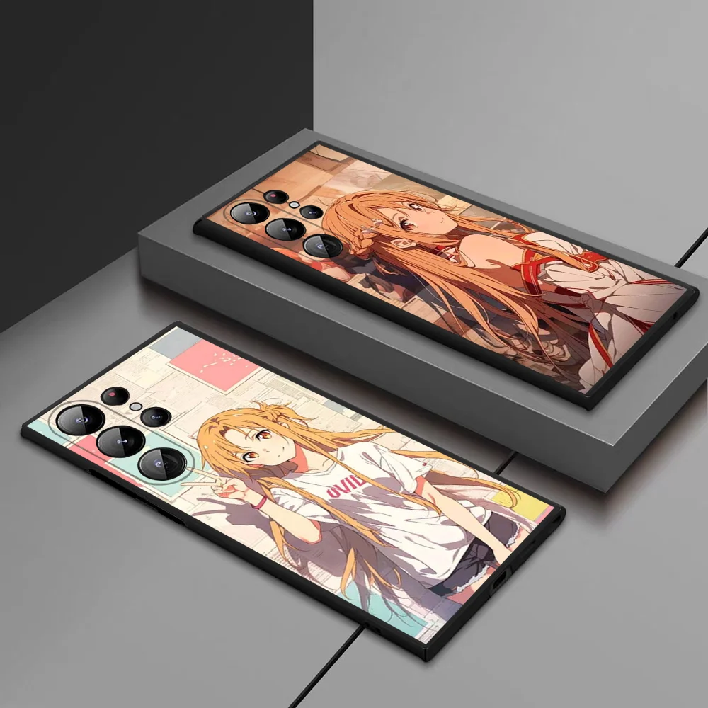 

Sword Art Online Phone Case For Samsung Galaxy S25 Ultra S22 S23 S24 Ultra S21 S20 5G Protective Soft Silicone TPU Funda