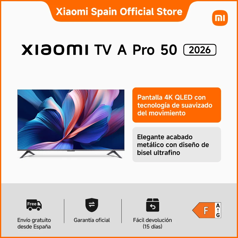 الرسمية |     Xiaomi Tv a Pro 50 2026 Smart Living، ترقية الرؤية المحيطية 120 هرتز في وضع تعزيز الألعاب عبر صوت محيطي HDMI مع Dolby Audio ™   ، Dts-X وDts Virtual:X