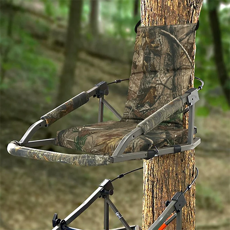 1 Piece Adjustable Treestand Seats Tree Stand Seat Leaf Camo For Hunting,Hunting Tree Seat Fits Climber Deer Tree Stands