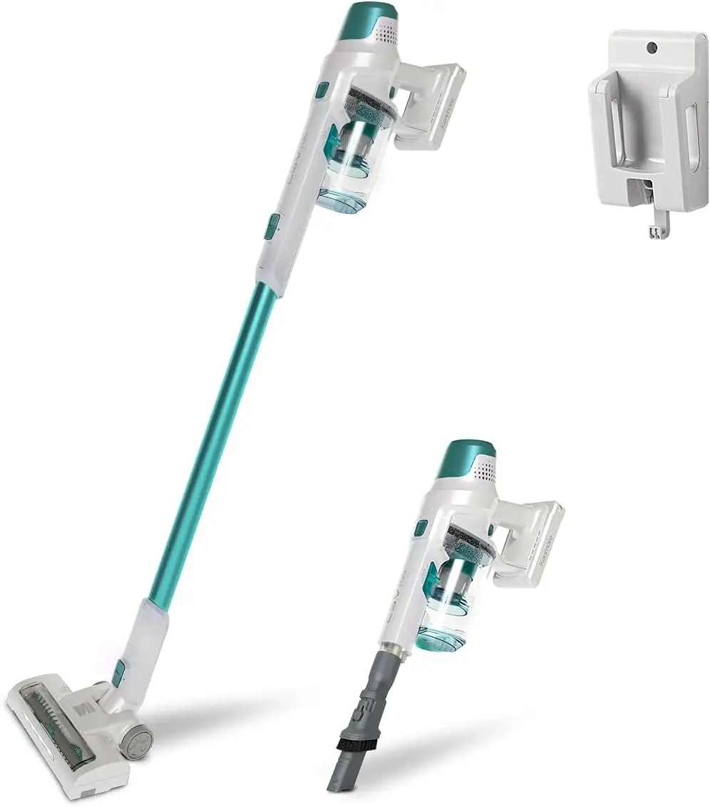 Cordless Stick Vacuum Lightweight 2-Speed with LED Headlight for Hardwood, Carpet & Dog Hair