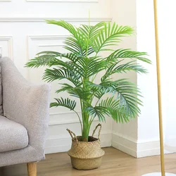 88cm 24 Leaves large artificial palm tree tropical fake plant green palm leaf monstera branches home garden balcony decoration